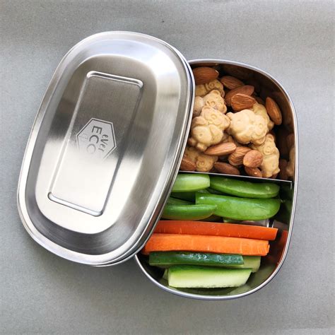 ever eco stainless steel bento snack box 3 compartments|Ever Eco Stainless Steel Bento Box .